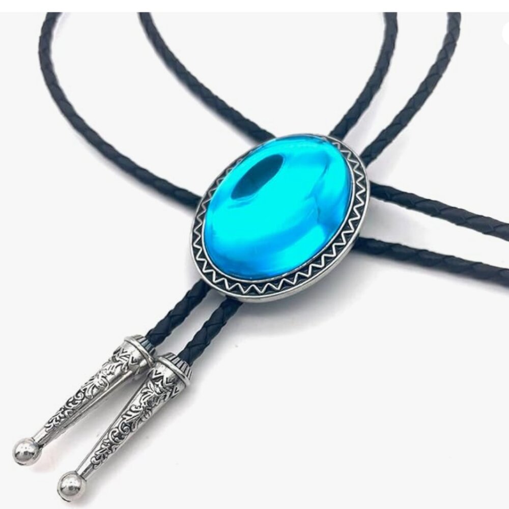 Ice Blue Bolo Tie